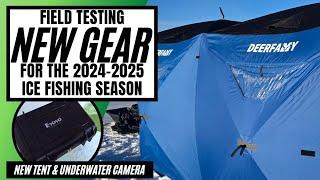 2025's Must-have Ice Fishing Gear: Deerfamy Lightweight Double Hub Tent & Eyoyo Underwater Camera