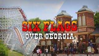 SIX FLAGS OVER GEORGIA 2024 Park Vlog w/ On-ride POVs of Monster Mansion & More