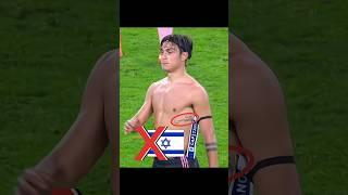 NON MUSLIM AND MUSLIM FOOTBALL PLAYER SAPORT ISRAEL VS PALESTINE 