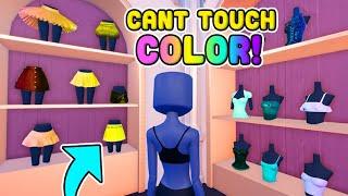 Style Showdown But I Can't Touch ANY COLOR! DON'T TOUCH Challenge! in Dress To Impress on Roblox DTI