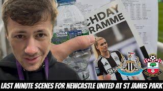 Newcastle United 1–1 Southampton BEHIND THE SCENES VLOG (LAST MINUTE EQUALISER) !!!!