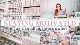 How I Stay Motivated As A Small Business Owner // books, resources, mentors, networking, and tips