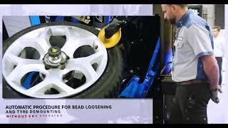 T-REC Robotic Tire Changer with Fully Automated Bead Loosening & Tire Demounting Cycle | GIULIANO