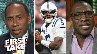 FIRST TAKE | Stephen A. & Shannon DESTROY Anthony Richardson for 'tapping out' in Colts vs Texans