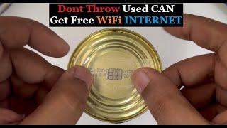 Don’t Throw Your Old Food Can Get free satellite WiFi internet instead