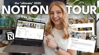 THE ULTIMATE NOTION TOUR  how I organize my entire life with notion | *free templates!*