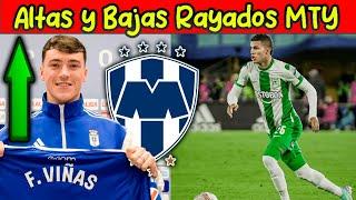 🟣 Altas y BAJAS RAYADOS de MONTERREY para el CLAUSURA 2025! Dos FICHAJES y UNA BAJA! Mercado de TRA