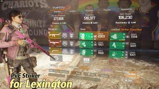 Tom Clancy’s The Division- STRIKER PvE build for Lexington 2023 by @L3AV3 +Lexington gameplay