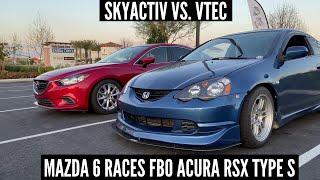 VTEC IS NO JOKE! Racing a 2002 Acura RSX Type S With My 2015 Mazda 6!