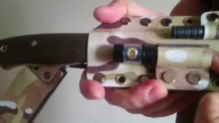 FENIX HL10 Flashlight On a Kydex Sheath