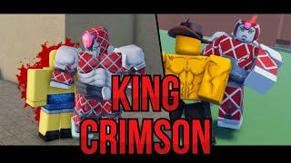 Using King Crimson In Different Roblox JoJo Games