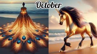 Choose your birthday month and see your beautiful ballgown with unicorn