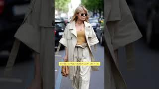 편안하면서도 세련된 여성 봄 코디 Street Style Trench Coat Outfits #cody#style#goodvibes#여성의류#트렌치코트