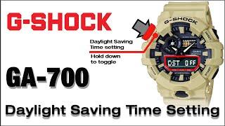 GA-700 G-Shock Module 5522 Daylight Saving Time Setting - Tutorial