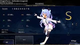 osu! | BeasttrollMC | DragonForce - Defenders [Legend] +HR 98.22% FC 659pp