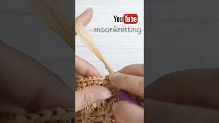 두길 긴뜨기로 자스민 무늬를 떠볼까요 가벼운 여름가방 같이 떠봐요️ #crochet #moonknitting #문니팅 #crochetbag #코바늘가방 #코바늘네트백