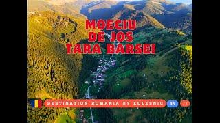 Explore the charming village of Moeciu de Jos in Brasov, Romania, in the picturesque Tara Barsei .4K