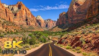 Zion Canyon Scenic Drive 8K - Zion National Park Utah