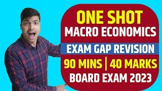 Macro economics ONE SHOT. Before exam revision. 40 Marks Fixed in class 12 Economics Board exam 2023