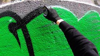 Graffiti - Tesh | Throw Up Bombing FAT CAP | GoPro [4K]