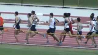 Big East Outdoors 2012 - Men's 1500m final: RAE 1st, SHAWEL 2nd