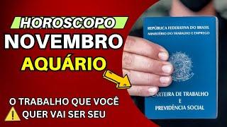 Horóscopo de NOVEMBRO Signo AQUÁRIO - Como Será o Mês de Novembro para AQUÁRIO?