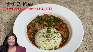 Crawfish and Shrimp Etouffee | Shrimp Dish | Creole Cooking | Cook With Me | KitchenNotesfromNancy