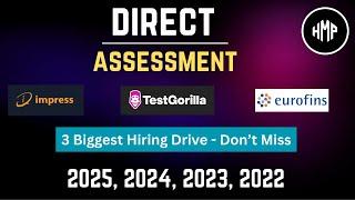 Direct Test Hiring | Testgorilla Direct Assessment | testgorilla assessment test | off campus drive