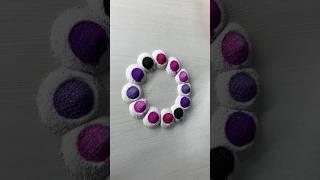 Very Easy Rangoli ll muggulu Kolam Design #rangoli #satisfying #shorts #youtube ASMR