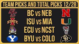 College Football Picks Today 12/28/24 NCAAF Bowl Betting Picks and Predictions