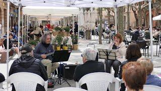 Arturo Blasco i Anna Orriols Calbet a la festa/proludi de Sant Jordi 2023 a Begues