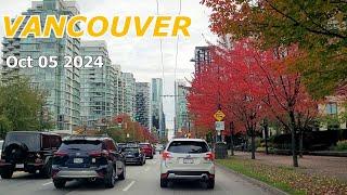 VANCOUVER BC CANADA on Saturday October 5 2024 | City Driving Tour