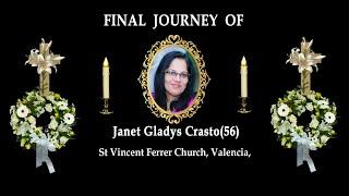 Final Journey of Janet Gladys Crasto (56), Kuwait / Valencia, Mangalore