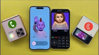 8 Minutes of Incoming Calls to iPhone 14pro max vs I15pro Made In China vs Samsung Z Flip3