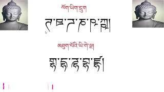 Tibetan Opposite & Thick letters #Basic Tibetan Course part (5) #Sambhota Lipi #Sonam Rumba (kbcn)