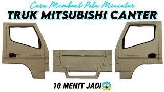 CARA MEMBUAT POLA MINIATUR TRUK KARDUS || CANTER