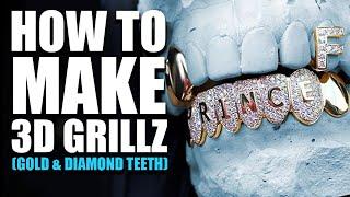 How To Make Custom Grillz (Gold & Diamond Teeth Jewelry) The Ultimate Guide - 3D Scanning & More!