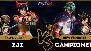 KOF XV️ZJZ (Dolores/Nakoruru/Chizuru) vs CAMPIONE!!! (Kim/Shun'ei/Ash)️Replay Match