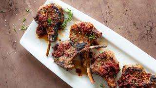 Sun Dried Tomato Marinated Rack of Lamb