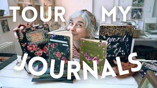 Tour my Sketchbooks & Journals ~ Flip through my art books with me!