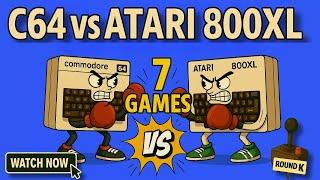 C64 vs Atari 800XL: 7 Классических Игр на "К" в Битве!