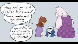 Undertale Comic Dub - Sharing a Bed