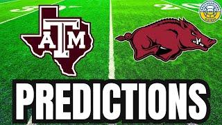 Texas A&M vs. Arkansas PREDICTIONS | 2024 College Football Predictions