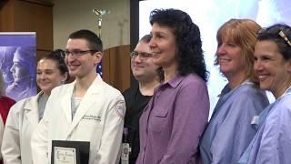 Stroke survivor recognizes the team that saved her life