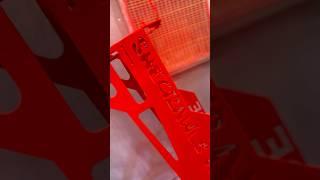 Red wrinkle is a perfect Milwaukee tool color!  #milwaukeetools #mechanic #toolrack #powdercoating