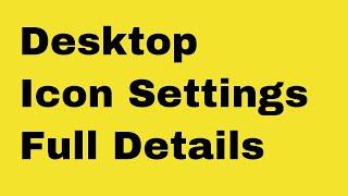 Desktop Icon Settings Full Details In Windows 10 In Hindi | How to Hide and Show desktop icon?