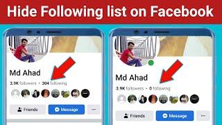 How to Hide Following List on Facebook.how to Remove following list on Facebook.Fb following Hide.