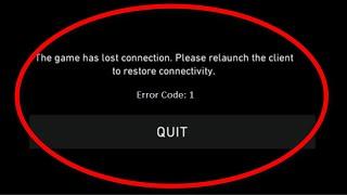 Valorant - The Game Has Lost Connection - Please Relaunch The Client To Restore - ( Error Code - 1)
