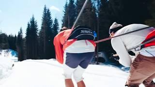 Cross country skiing in Nordmarka right outside Oslo