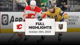 Flames at Golden Knights | October 28, 2024 | NHL Full Game Highlights